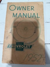 Vintage 1952 Chevrolet Owner's Manual Booklet picture