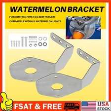 Watermelon Mirror Turn Signal Angled Bracket Stainless SET/2 - Light Not Include picture