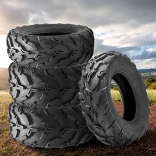 Full Set 4 24x8-12 24x10-12 ATV Tires 24x8x12 24x10x12 UTV MUD All Terrain 6PR picture