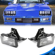 For 1985-1992 Camaro IROC-Z Z28 New Left Right Bumper Fog Lights Lamp Clear Lens picture