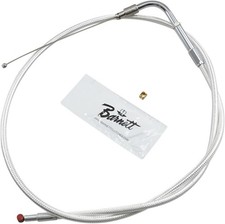 Barnett Platinum Series Throttle Cable +3in Silver Braided 34.5in picture