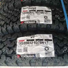 YOKOHAMA Y828 Geolander KT 145/80R12 Tires Snow Mud New set of 2 picture