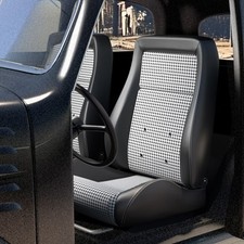 1 Set Car Reclinable Racing Seats PVC Leather Bucket Seats with 2 Rail Sliders picture