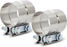 1.5'' Lap Joint Exhaust Band Clamp, Heavy-duty Clamps 1.5in, 2pack  picture