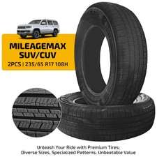 2x Premium All Season SUV/CUV Tires 235/65R17 108H 8.4mm 620AA BSW 50000 Mi picture