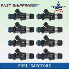 8PCS 25348180 FUEL INJECTORS 42LBS FITS FOR CHEVY GMC 8.1L TRUCK 440CC USA picture