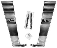 1964 1965 1966 CHEVROLET TRUCK CUSTOM CAB MOULDING SET  W HARDWARE 64-89000* picture