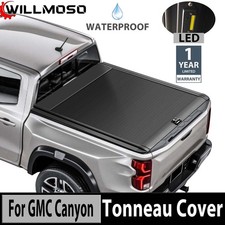 5.2FT Retractable Truck Bed Tonneau Cover With T-slot For GMC Canyon 2014-2025 picture