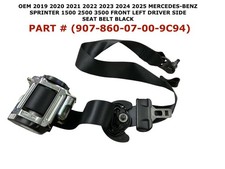 2019-2025 Mercedes-Benz Sprinter 1500 2500 3500 front left side seat belt BLACK picture