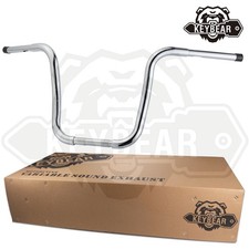 16‘Monkey Bar Ape Hangers Handlebar fit Harley Davidson Fat Boy Heritage silvery picture