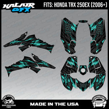 Graphics Kit for ATV Honda TRX250EX (2006-2026) Twitch Series-TEAL picture