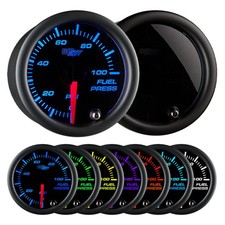 GlowShift 100 PSI Fuel Pressure Gauge w/ Sensor Sending Unit, Tinted 7 Color picture