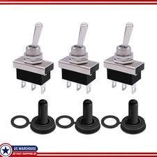 Waterproof Toggle Switch 3Pcs, 12V 25A SPDT 3 Pin ON/Off/ON Car Car, KN3D-103 picture