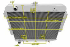 ER Champion 4 Row Radiator for 1966-1969 Dodge Charger Base Small Block V8 Eng picture