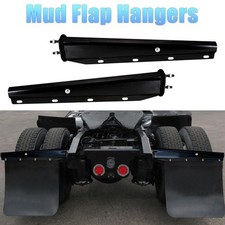 Black Coated Carbon Steel Spring Loaded Semi Truck Mud Flap Hangers 30