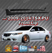 Fits Acura TSX 2009-2014 PU Black Extension Type-S Style Side Skirts Body Kit picture