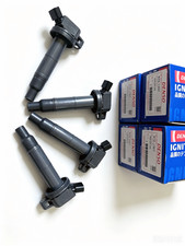 4pack DENSO Ignition Coil For 2001-2008 Toyota Rav4 2.4L L4 90919-02244 673-1307 picture