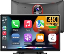 9'' CarPlay Screen with Wireless Apple Carplay Android Auto Dash Cam& Backup Cam picture