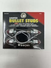 VINTAGE BARJAN LIGHTED RED BULLET STUDS GREAT FOR LICENSE PLATES, STREET ROD picture