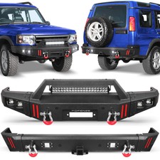 For 1999-2004 Land Rover Discovery 2 Front or Rear Bumper W/LED Lights +D-rings picture