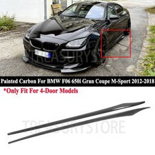 For BMW F06 M-Sport M6 Gran Coupe 2012-2018 Painted Carbon Side Skirt Extension picture