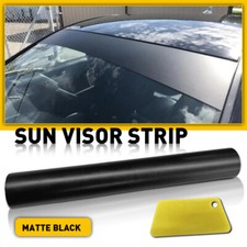 60x10'' Window Tint Windshield Sun Visor Vinyl PVC Decal Sticker matte black picture