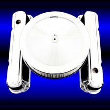 Chrome Valve Covers and Air Cleaner Combo Fits Mopar 318 340 360 Dodge Engines picture