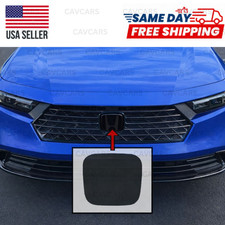 FOR 2023-2026 HONDA ACCORD FRONT EMBLEM DARK SMOKE VINYL TINT PRECUT OVERLAY picture