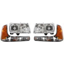 Headlight Kit For 1999-2000 GMC Yukon Cadillac Escalade Left and Right Halogen picture