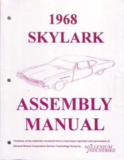 1968 Buick Skylark Factory Assembly Manual picture