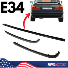 Rear Bumper Mouldings Set Fits BMW 5 Series E34 1987-1996 3PCS LEFT RIGHT CENTER picture