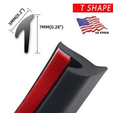 16.5ft Car Rubber Weather Seal Strip Car Windshield Edge Moulding Sealing Strip picture