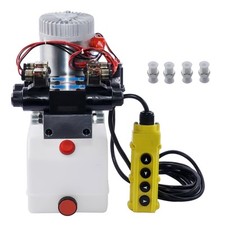 Hydraulic Power Unit Double Acting Hydraulic Pump 4.5 Quart Reservoir 12V DC picture