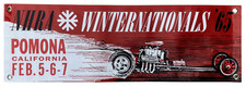 1965 '65 POMONA NHRA Winternationals Shop Garage Banner Dragster 2x6' picture