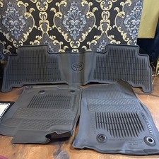 2016-2024 TOYOTA 4RUNNER OEM ALL WEATHER FLOOR MATS- PT908-89160 - BLACK LOGO picture