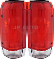 For 1987-1989 Ford F150 F250 F350 Bronco Tail Light Set Pair picture