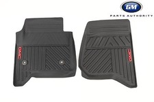 2014-2018 GMC Sierra Premium All Weather Floor Mats 23452764 Black w/ GMC Logo  picture