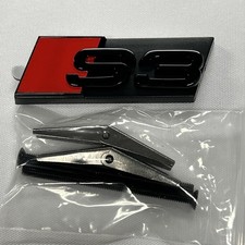 AUDI S3 Red/ Black Screw In Rear Emblem Logo picture