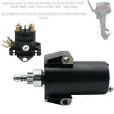Starter & Relay for Mercury Mariner Outboard 8HP 18HP 20HP 1980-1994 50-90983A1 picture
