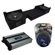 04-08 Ford F-150 Ext Super Cab Kicker Comp C10 Dual 10 Sub Box HA-A800.1 Amp picture
