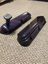 87-93 Ford Mustang Aluminum Valve Covers Mystichrome Foxbody 5.0 OEM 302 V8 picture