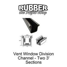 1950 - 1960's Lincoln Vent Window Division Channels - Pair picture