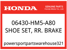 Honda OEM Part 06430-HM5-A80 SHOE SET, RR. BRAKE picture