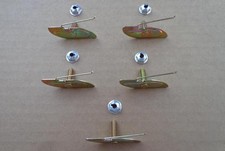 5 NOS MOULDING CLIPS AND NUTS FITS 1930's thru 1950's CHEVY FORD CHRYSLER ETC picture