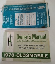 1970 Oldsmobile Delta 88 Royale Owner's Manual with Original Plastic Sleeve picture
