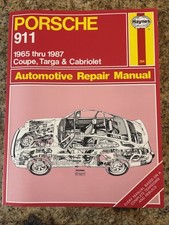 Haynes Porsche 911 1965-1987 Coupe, Targa & Cabriolet Automotive Repair Manual picture