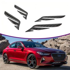 For 2019-2023 Genesis G70 Carbon Fiber Front Rear Grille Logo Decorative Sticker picture