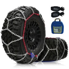 DEDC Auto Lock Snow Tire Chains Heavy Duty 4.5mm Steel for SUV Pickup Trucks picture