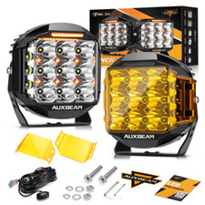 AUXBEAM Pair 7Inch LED Work Driving Lights Spot Flood for SUV ATV Truck Offroad picture