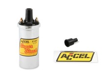 8140C ACCEL Ignition Coil - Chrome - 42000v 1.4 ohm primary - Points - up to picture